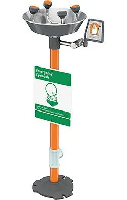 Guardian Pedestal Mounted Eye/Face Wash 4 Spray Heads, Plastic Bowl, G1704P