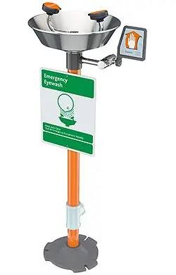 Guardian Pedestal Mounted Eye/Face Wash 2 Spray Heads, ABS Plastic Bowl, G1760P
