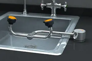 Guardian Tough Deck Mounted Auto-flow Eye Wash, Left Hand Mounting, G1805LH