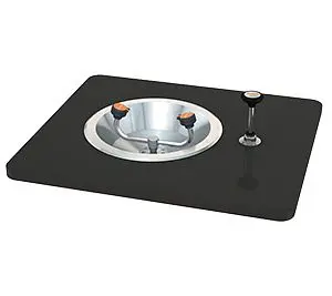 Guardian User-Friendly Recess Deck Mounted Eye Wash, Push-Down Knob, G1810