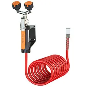 Guardian Wall Mounted Dual Head Eye Wash, 12' Hose, G5046
