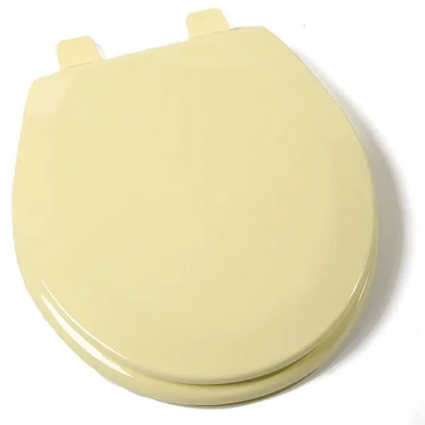 Jones Eco-Friendly Stephens Deluxe Molded Wood Seat, Citron Canary Yellow, Round Closed Front Cover, C3B4R250 Jones Stephens