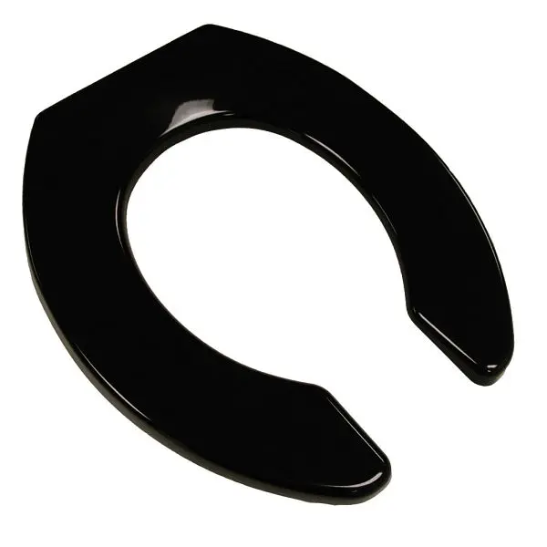 Jones Hardened Stephens Commercial Deluxe ABS Plastic Seat, Black, Check Hinge, Elongated Open Front Less Cover, Ergonomic...