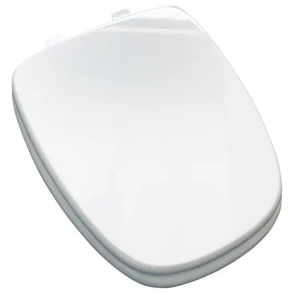 Jones Quick Stephens Molded Wood Seat, Cream, Elongated Closed Square Front Cover, C050WD00 Jones Stephens