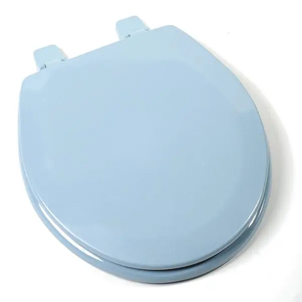 Jones Quick-Connect Stephens Deluxe Molded Wood Seat, Regency Blue, Round Closed Front Cover, C3B4R245 Jones Stephens