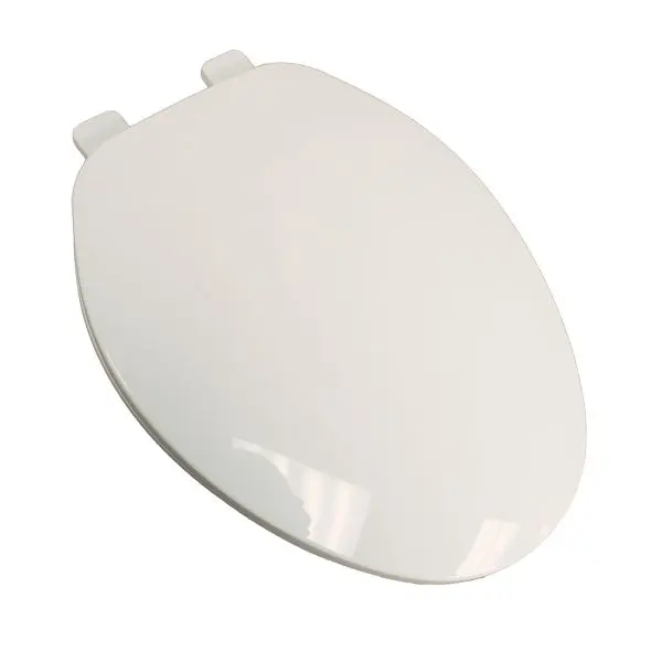 Jones Stephens Builder Grade Nylon Toilet Seat, Off-White, Elongated Closed Front Cover, Adjustable Hinge, C1011TK00