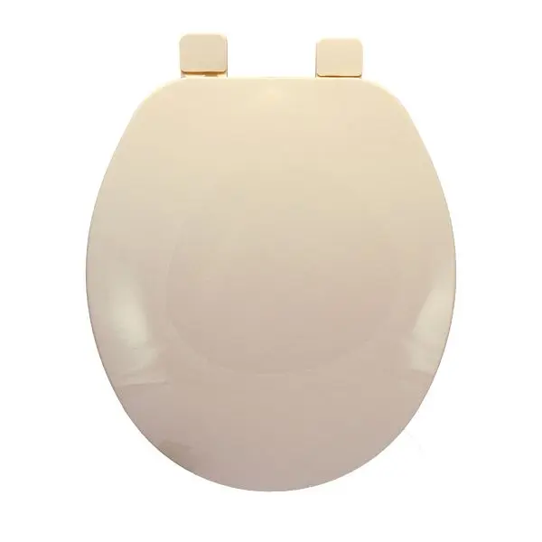 Jones Stephens Builder Grade Plastic Toilet Seat, Bone, Round Closed Front Cover, C101001