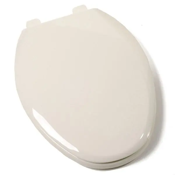 Jones Stephens EZ Close® Deluxe Acetal Seat, Biscuit, Elongated Closed Front Cover, C1211S02