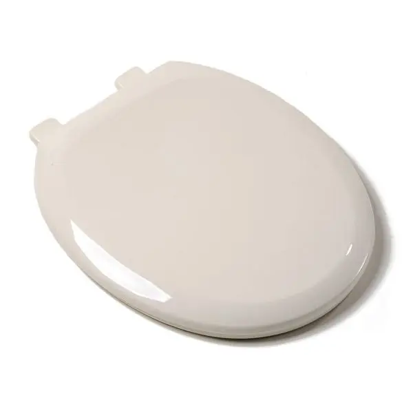 Jones Stephens EZ Close® Luxury Delrin Seat, Biscuit, Round Closed Front Cover, C1606S02