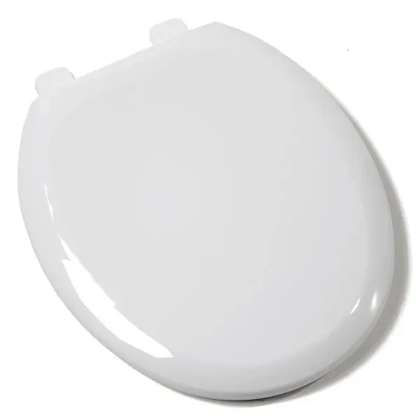 Jones Stephens EZ Close® Luxury Plastic Seat, White, Round Closed Front Cover, Adjustable Hinge, C1606S00
