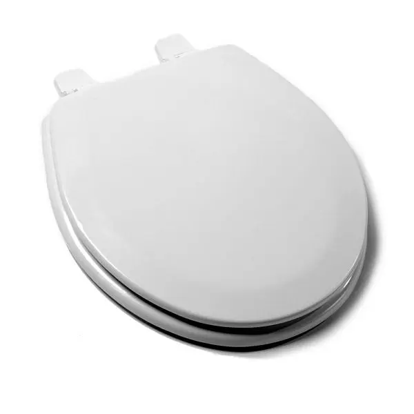 Jones Stephens Deluxe Molded Wood Seat, White, Round Closed Front Cover, C013WD00
