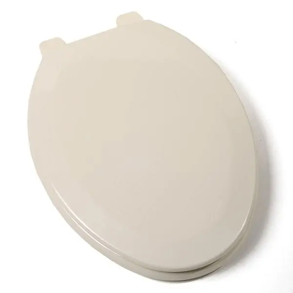Jones Stephens Deluxe Molded Wood Seat, Bone, Elongated Closed Front Cover, C014WD01