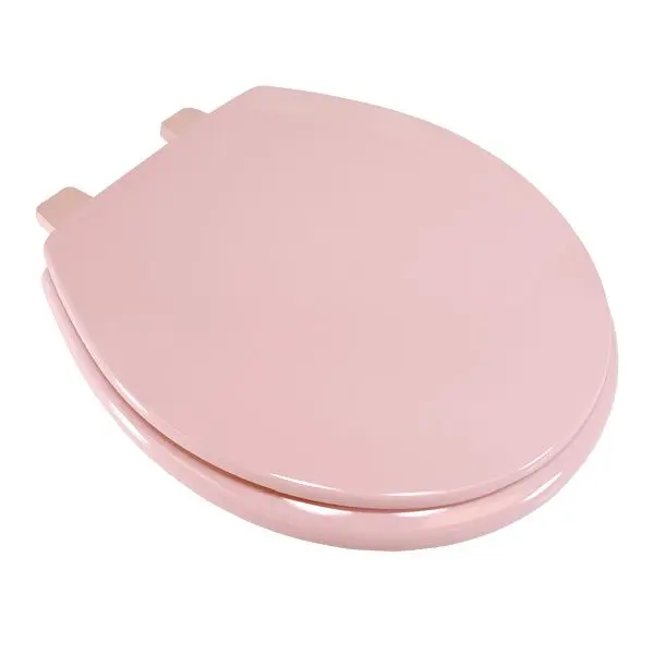 Jones Stephens Deluxe Molded Wood Seat, Venetian Hitch Pink, Round Closed Front Cover, C3B4R220