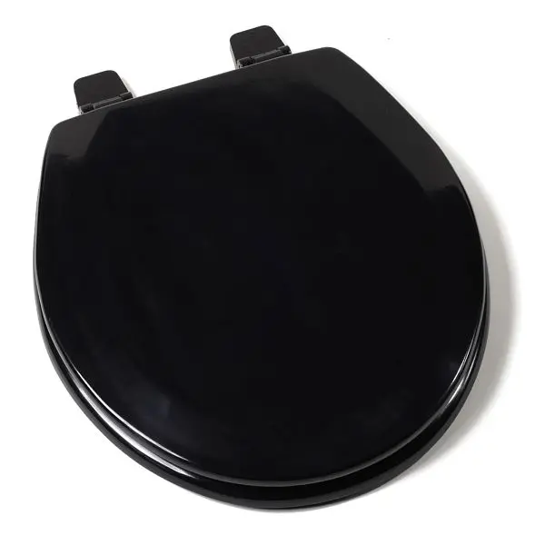 Jones Stephens Deluxe Molded Wood Seat, Black, Round Closed Front Cover, C3B4R290