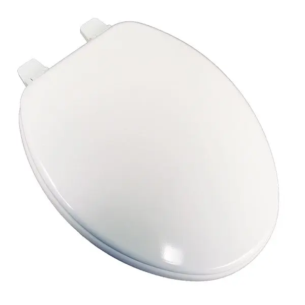 Jones Stephens Functionality Grade Molded Wood Seat, Bright White, Elongated Closed Front Cover, U004WD00