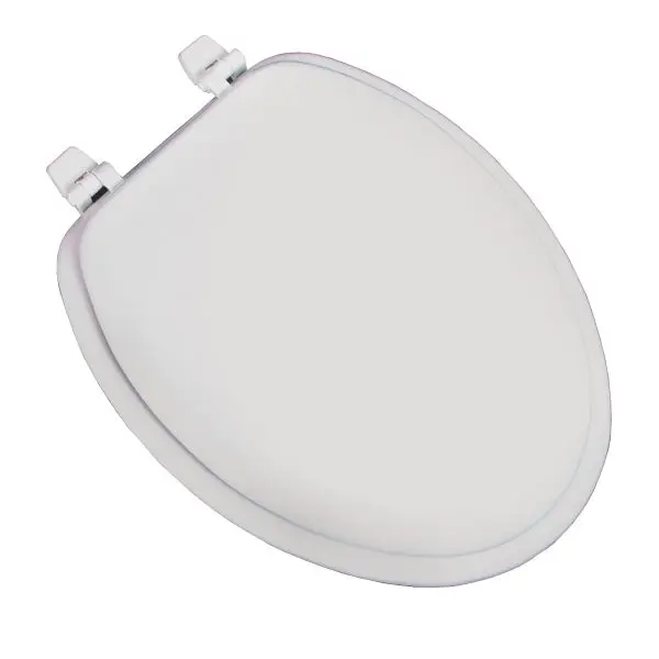 Jones Stephens Quality Molded Wood Seat, Bright White, Elongated Closed Front Cover, C002WD00