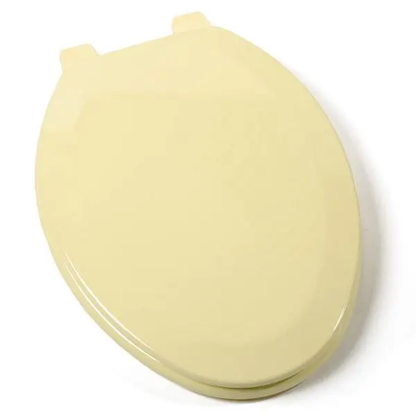 Jones Tool-Free Stephens Deluxe Molded Wood Seat, Citron Yellow, Elongated Closed Front Cover, C014WD50 Jones Stephens