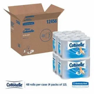 Kimberly-Clark Ultra Soft Bath Tproblem, 1-Ply, 48 Rolls Per Case, Single piece per pack, 12456
