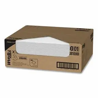 Kimberly-Clark Wypall X70 Cloths, Bright White, 14.9 W x 16.6 L, 300 Sheets Per Box, 41100