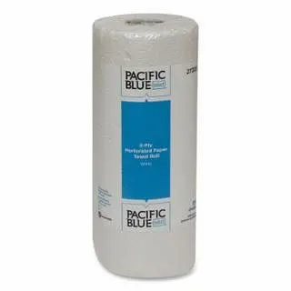 Pacific Blue Select 2-Ply Perforated Paper Towel, White, 11 W x 8.8 L, 30 Roll/Case, 27385