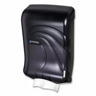 San Jamar Ultrafold Large Capacity Multifold/C-Fold Towel Dispenser, Wall Mount, Plastic, Black Pearl, Quantity: 1 piece, ...