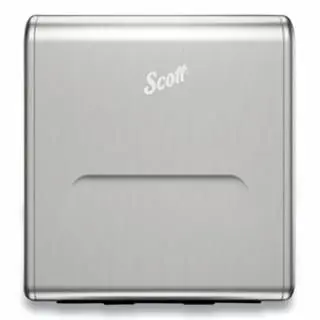 Scott Pro Stainless High-Carbon Steel Recessed Hard Roll Towel Dispenser, Narrow Housing, Wall Mount, Stainless Steel, Qua...