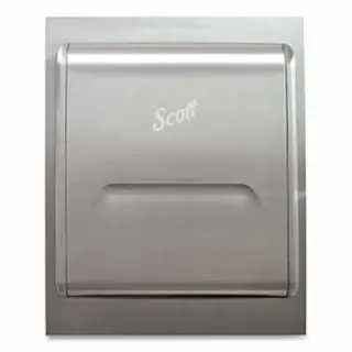 Scott Pro Stainless Steel Recessed Hard Roll Towel Dispenser, Housing Trim Panel, Wall Mount, Stainless Steel, Quantity: 1...