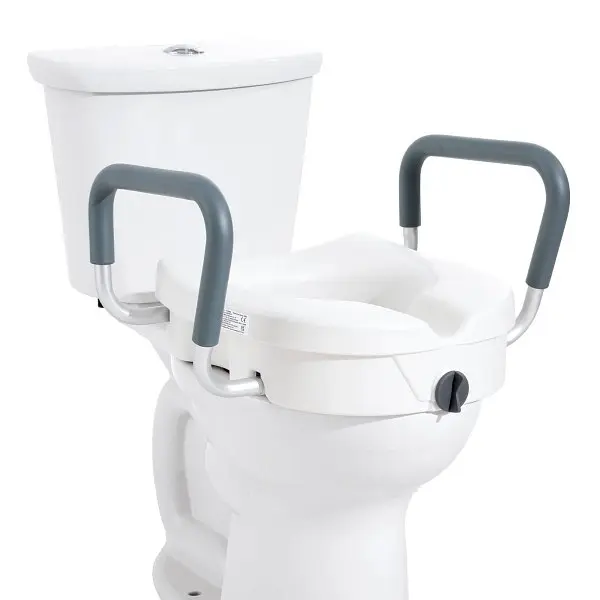 VEVOR Raised Toilet Seat, 5" Height Raised, 350 lbs Weight End Capacity, Round & Elongated Toilet, Twist Lock Set...