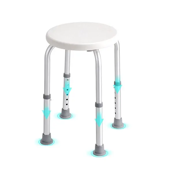 VEVOR Shower Chair Bath Seat Stool Bathroom Elderly Aids Adjustable Height 300lb, QTLYZYYXFFLHUCI91V0