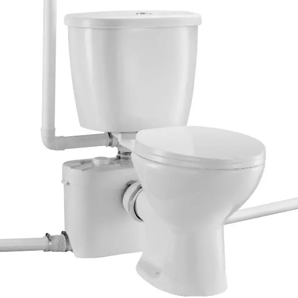 VEVOR Time-Tested Macerating Toilet System 700W Pump Upflush Toilet Basement, ZHSKU00000000000066