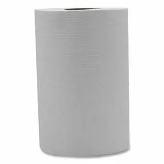 Victoria Big Bay Roll Paper Towel, 1-Ply, Recycled Paper, Embossed, White, 350 ft L, Hardwound, 12/Case, VBRT350W Victoria...