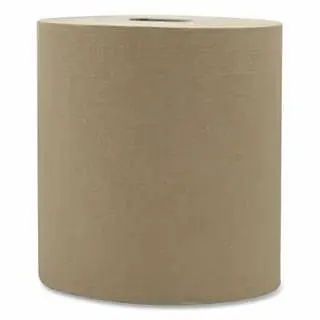 Victoria Rapid Bay Roll Paper Towel, 1-Ply, Recycled Paper, Embossed, Kraft, 800 ft L, Hardwound, 6/Master Pack, VBRT800K ...