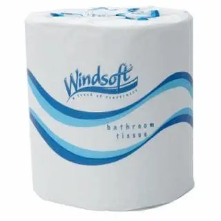 Windsoft Embossed Bath Tproblem, 2-Ply, 500 Sheets/Roll, 48 Rolls/Carton, WIN2405