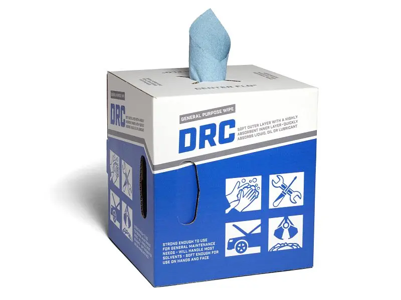 Bro-Tex Heavy DRC Blue CenterFlo Dispenser Box, 280 per Unit, Case 4 Units, 44625