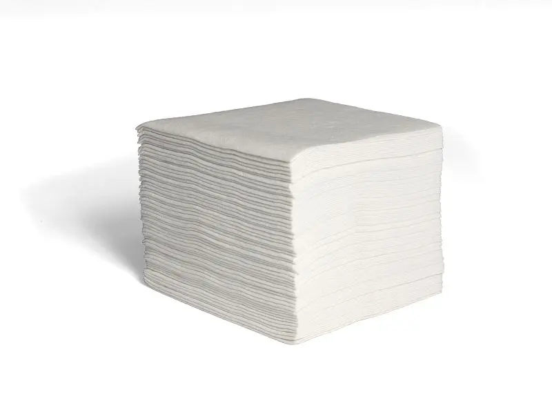 Bro-Tex Heavy DRC 1/4 Fold Cream Wipe Poly Bags, 56 per Unit, Crate 18 Units, 41242