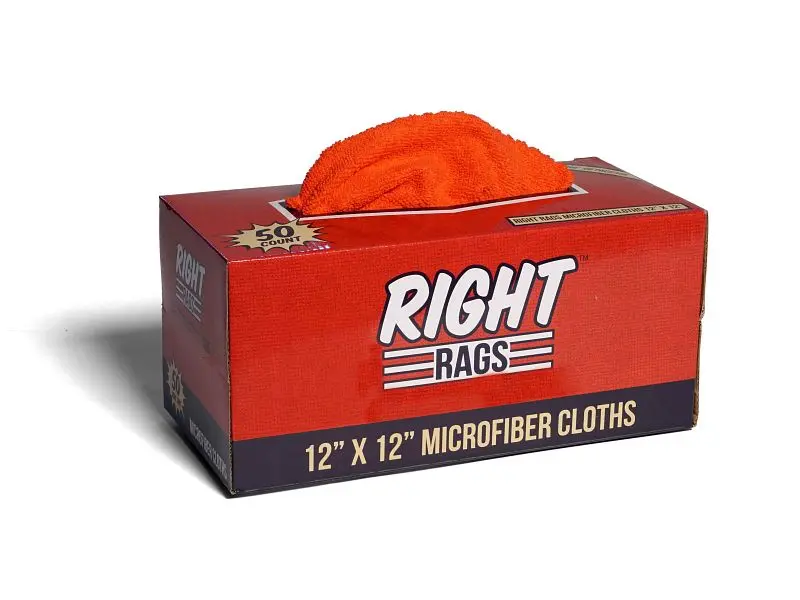 Bro-Tex Micro Right Rags Microfiber Red, 50 per Unit, Case 4 Units, MFRRR