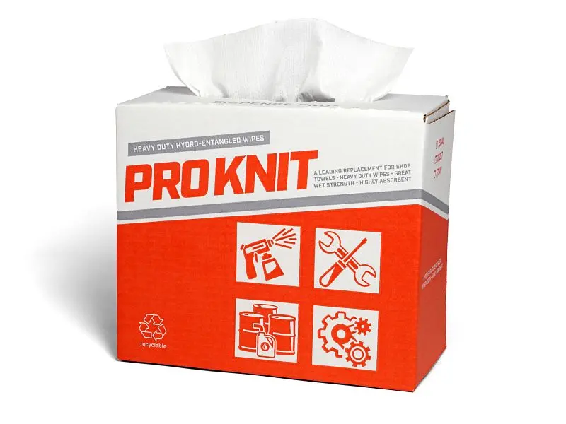 Bro-Tex Quick Medium ProKnit Dispenser Box, White 9" x 17", 125 per Unit, Case 6 Units, 76357