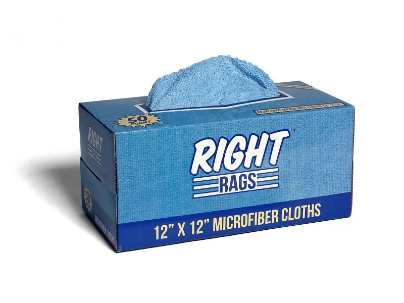 Bro-Tex Right Rags Microfiber Navy Blue, 50 per Unit, Full Case 4 Units, MFRRB