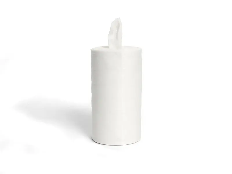 Bro-Tex Solution Wipes Dry Poly/Rayon Wipe Roll Canister, 160 per Unit, Carton 12 Units, 23684