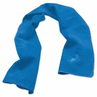Ergodyne Chill-Its 6602 Evaporative Cooling Towel, 13 W x 29-1/2 L, Blue, 12420