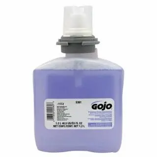 GOJO Diamond-Pattern Luxury Foam Handwash Skin Conditioners, Cranberry, Refill Bottle, 1,200 ml, 2 per case, 5361-02