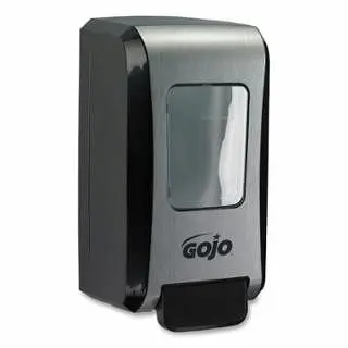 GOJO FMX™ Push-Style Soap Dispenser, 2000 ml Refill Size, Black/Polished Chrome, FMX-20™, 6 per Carton, 1 Carton, 5271-06