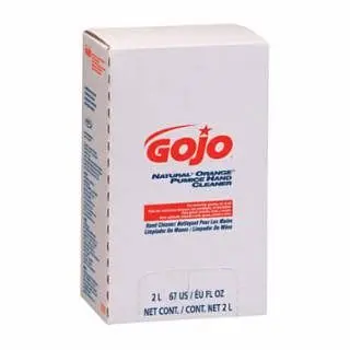 GOJO NATURAL* ORANGE™ Smooth Hand Cleaner, 2000 ml, Film Bag, Refill PRO™ TDX™ Dispenser, 4 per case, 4 per Master P...