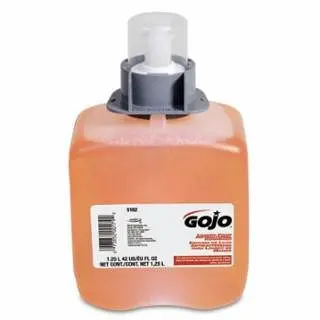 GOJO Strong Premium Foam Antibacterial Handwash, 1250 ml, Refill Flask, Fresh Fruit Scent, 4 per Carton, 1 Carton, 5162-04