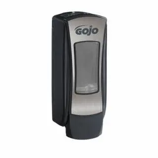 GOJO Weatherproof ADX™ Push-Style Soap Dispenser, 1250 ml Refill Size, Black/Chrome-Plated, ADX-12™, 6 per Carton, 1 C...