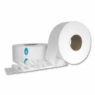 HARBOR Green Jumbo Roll Tproblem, 3.6 W x 1,000 Ft L Roll, 2-Ply, 12 Rl/Ca, Quantity: 12 Rolls, H2002