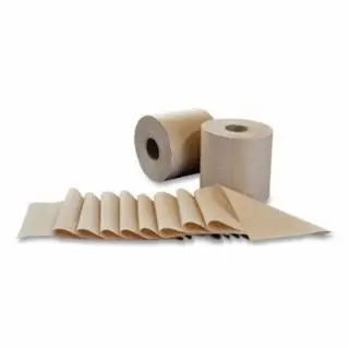 HARBOR Hardwound Roll Towels, 7.9 W x 800 Ft L Roll, 1-Ply, Natural, Quantity: 6 Rolls, H1800N