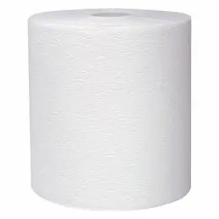 Kimberly-Clark Certified-Safe Kleenex Towels, Bright White, Hard Roll, 8 W x 600 Ft L, 600 Ft Per Roll, 6 Rolls Per Case, ...