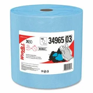 Kimberly-Clark Green X60 Cloth Wiper, Navy Blue, 13.4 W x 12.4 L, Jumbo Roll, 1, 100 Sheets Per Roll, 34965