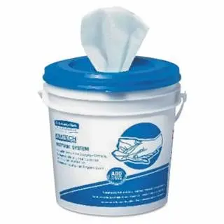 Kimberly-Clark Kimtech Prep Wipes Wetassignment Wiping System Refill, White, 9 W x 15 L, 275 Sheets/Roll, 2 Rolls/Case, 06006